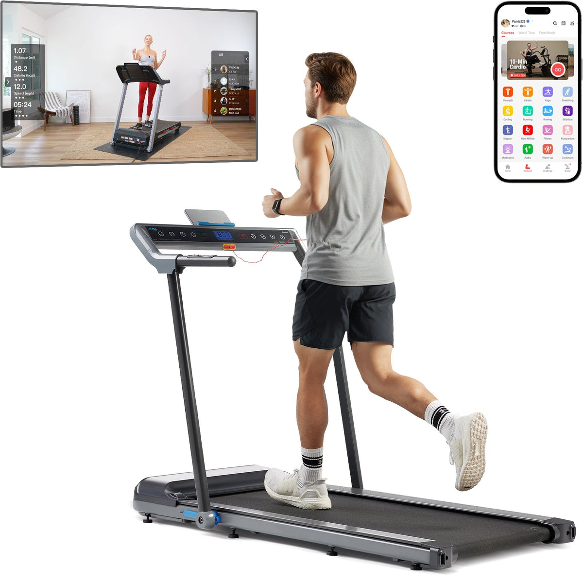 JLL Pegasus Connected Folding Treadmill