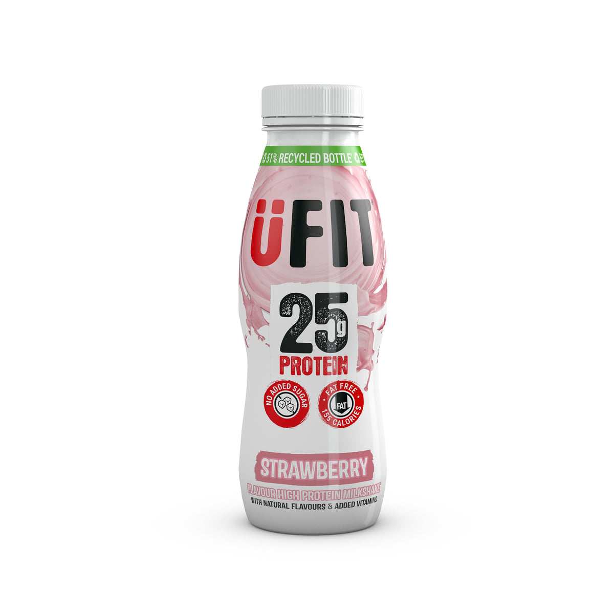 UFIT Strawberry 25g Protein Milkshake 330ml