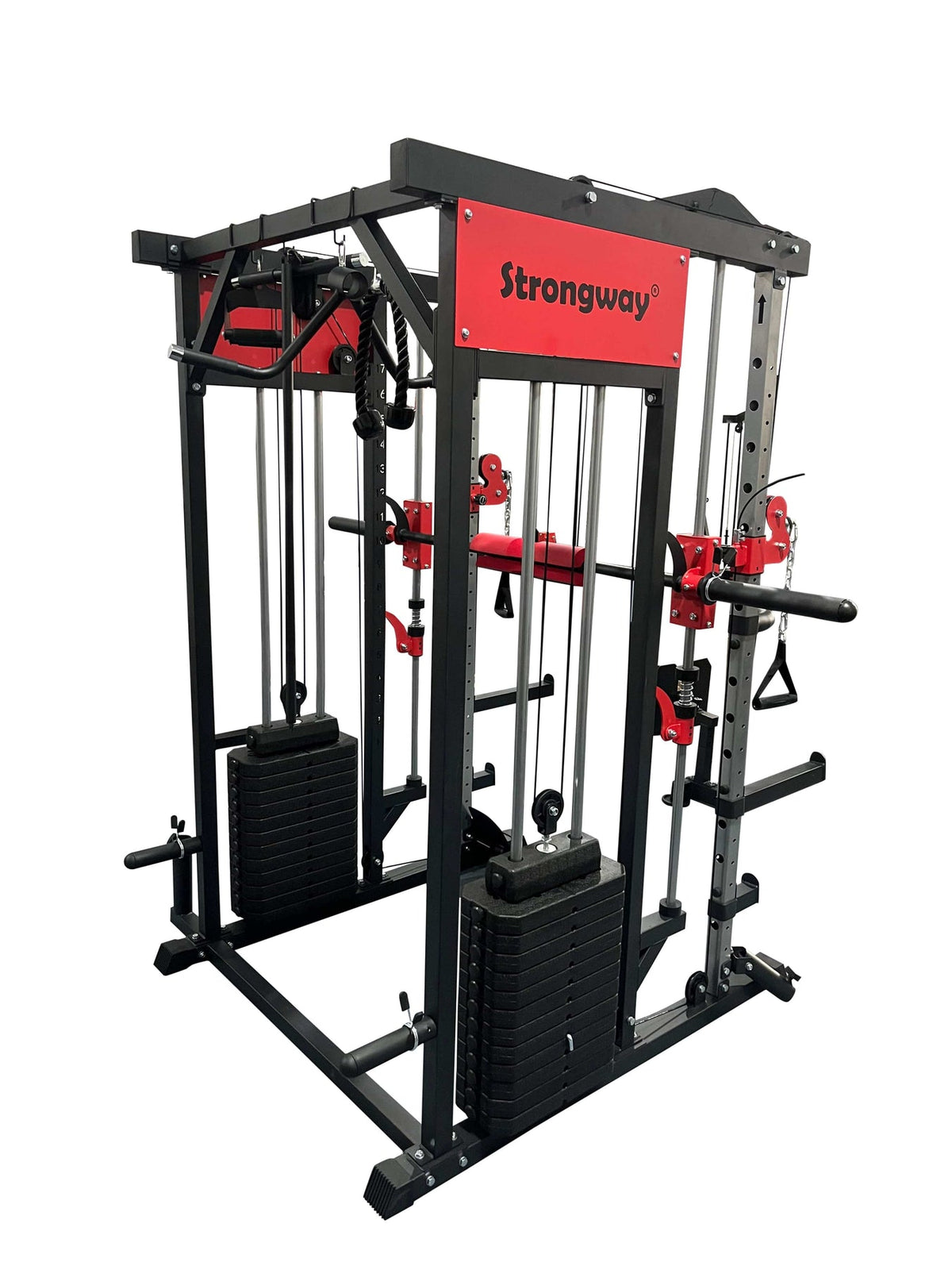 Strongway Multi Gym Smith Machine with 177kg weight stack