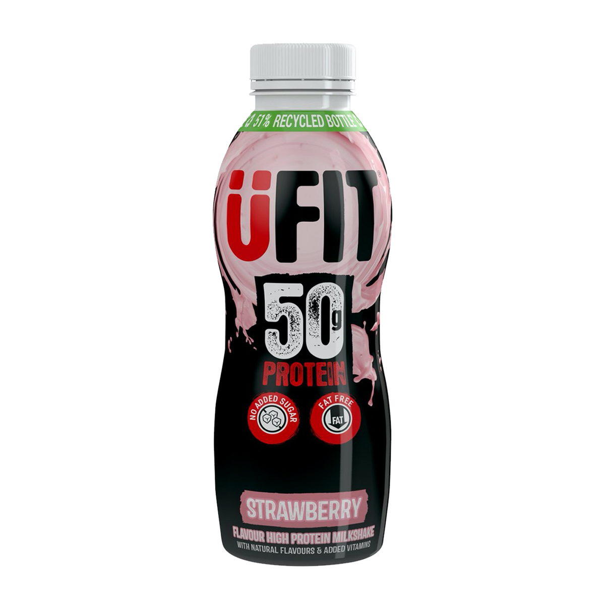 UFIT Strawberry 50g Protein Milkshake 500ml